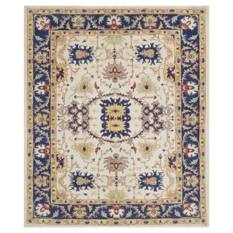 Afghan Hand-knotted Vegetable Dye Oushak Wool Rug (8'11 x 10'9)