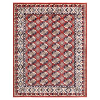 Afghan Hand-knotted Vegetable Dye Turkoman Wool Rug (9' x 11'6)