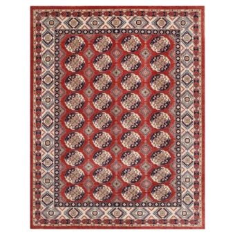 Afghan Hand-knotted Vegetable Dye Turkoman Wool Rug (8'11 x 11'5)