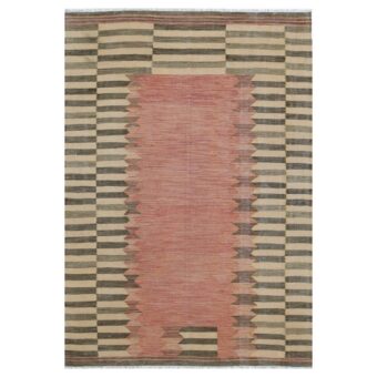 Afghan Hand-woven Wool Kilim (5'3 x 7'9)