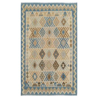 Afghan Hand-woven Wool Kilim (6'8 x 9'9)