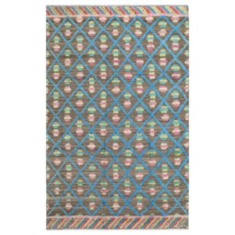 Afghan Hand-woven Wool Kilim (6'6 x 10'5)