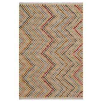 Afghan Hand-woven Wool Kilim (6'8 x 10')