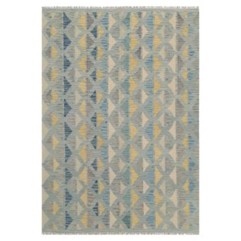 Afghan Hand-woven Wool Kilim (5'7 x 8)