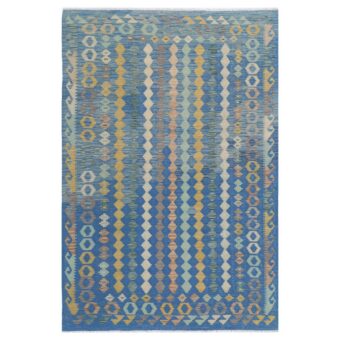 Afghan Hand-woven Wool Kilim (5'8 x 8'5)