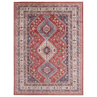 Afghan Hand-knotted Vegetable Dye Kazak Wool Rug (8'9 x 12')