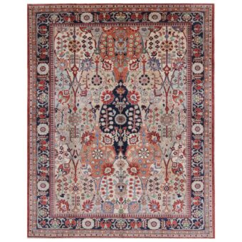 Afghan Hand-knotted Vegetable Dye Bakhtiari Wool Rug (9' x 11'7)