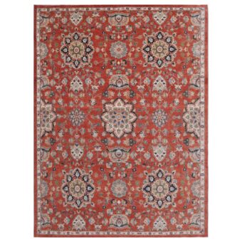 Afghan Hand-knotted Vegetable Dye Oushak Wool Rug (9'1 x 12'5)