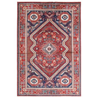 Afghan Hand-knotted Vegetable Dye Farahan Wool Rug (4' x 6')