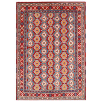 Afghan Hand-knotted Kargahi Wool Rug (5'5 x 7'10)