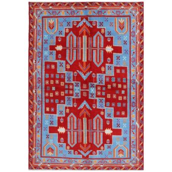 Afghan Hand-knotted Kargahi Wool Rug (5'6 x 8'1)