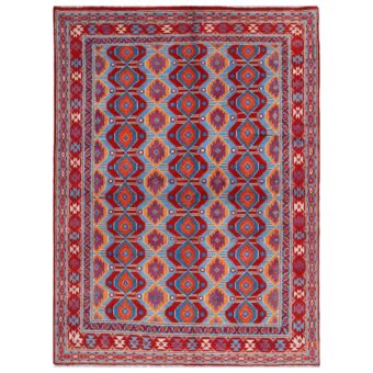Afghan Hand-knotted Kargahi Wool Rug (5'4 x 7'7)