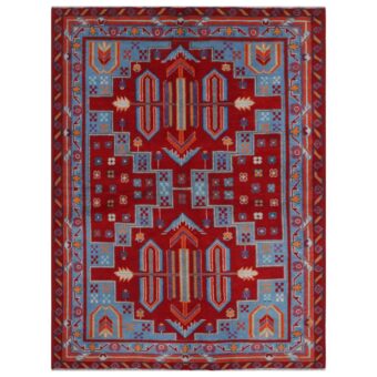 Afghan Hand-knotted Kargahi Wool Rug (5'7 x 7'9)