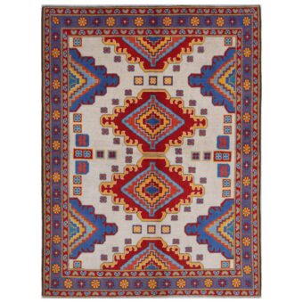 Afghan Hand-knotted Kargahi Wool Rug (5'9 x 8')