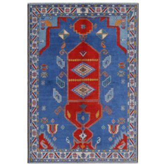 Afghan Hand-knotted Kargahi Wool Rug (5'8 x 8'3)
