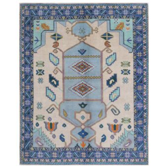 Afghan Hand-knotted Kargahi Wool Rug (5'2 x 6'5)