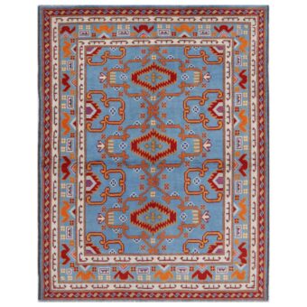Afghan Hand-knotted Kargahi Wool Rug (4'10 x 6'5)
