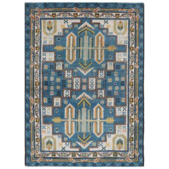 Afghan Hand-knotted Kargahi Wool Rug (4' x 5'6)