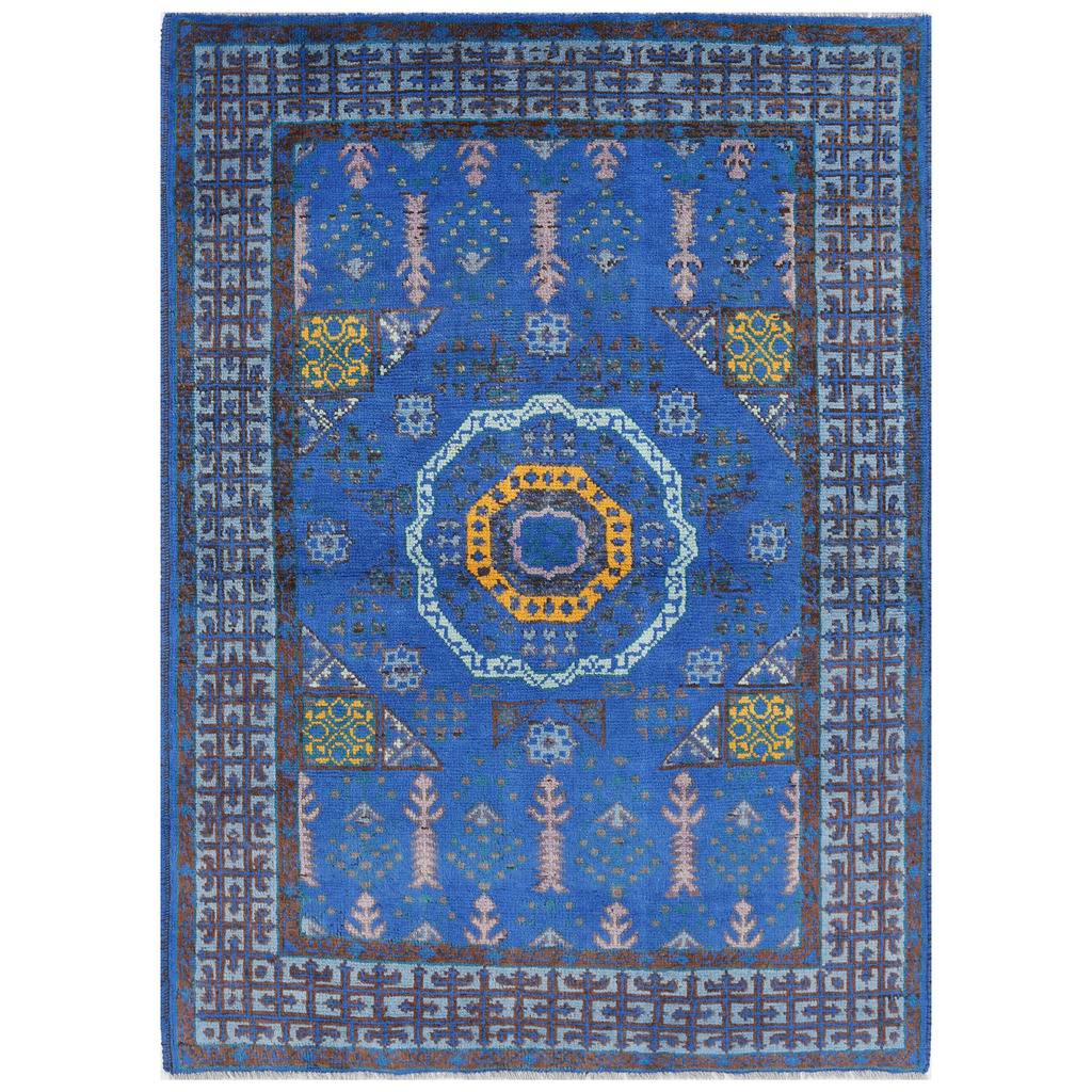 Afghan Hand-knotted Kargahi Wool Rug (4'1 x 5'9)