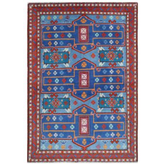 Afghan Hand-knotted Kargahi Wool Rug (4' x 6')