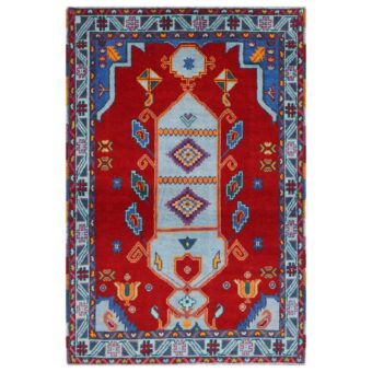 Afghan Hand-knotted Kargahi Wool Rug (4' x 6'3)