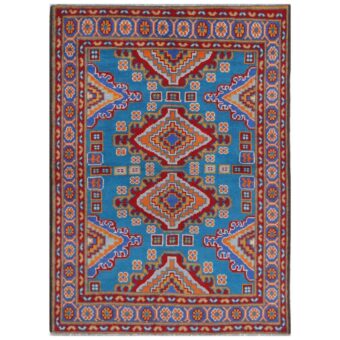 Afghan Hand-knotted Kargahi Wool Rug (4' x 5'10)