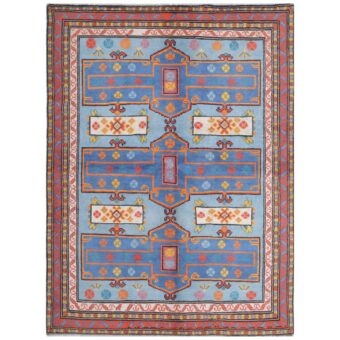 Afghan Hand-knotted Kargahi Wool Rug (4'9 x 6'5)