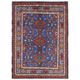 Afghan Hand-knotted Kargahi Wool Rug (5' x 6'10)