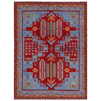 Afghan Hand-knotted Kargahi Wool Rug (6' x 8'2)