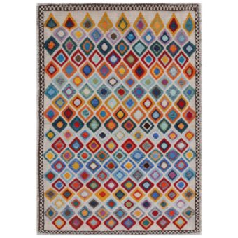Afghan Hand-knotted Kargahi Wool Rug (3'6 x 4'10)