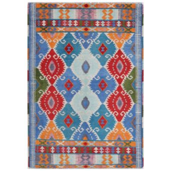 Afghan Hand-knotted Kargahi Wool Rug (3'4 x 5')