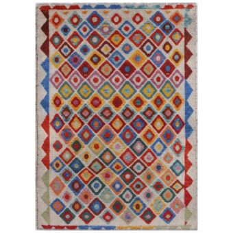 Afghan Hand-knotted Kargahi Wool Rug (3'1 x 4'5)