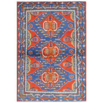 Afghan Hand-knotted Kargahi Wool Rug (3'3 x 4'9)