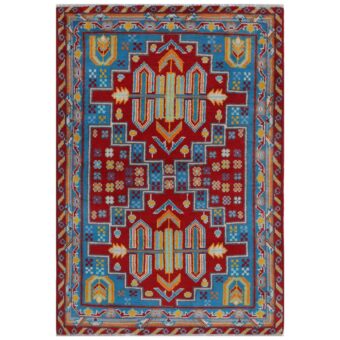 Afghan Hand-knotted Kargahi Wool Rug (3'4 x 5')