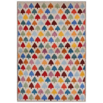 Afghan Hand-knotted Kargahi Wool Rug (3'3 x 4'9)
