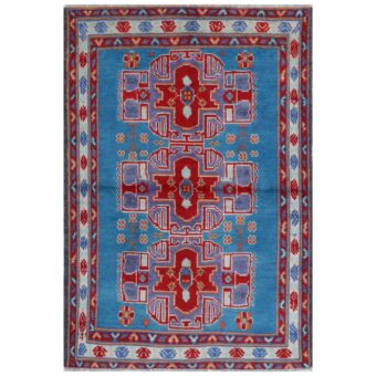Afghan Hand-knotted Kargahi Wool Rug (3'6 x 5'3)