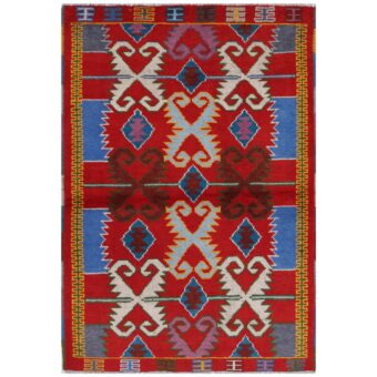 Afghan Hand-knotted Kargahi Wool Rug (3'4 x 5')