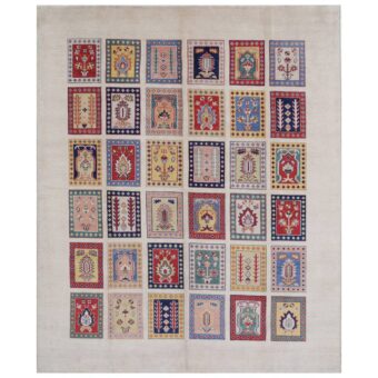 Afghan Hand-knotted Vegetable Dye Kazak Wool Rug (8'2 x 9'8)