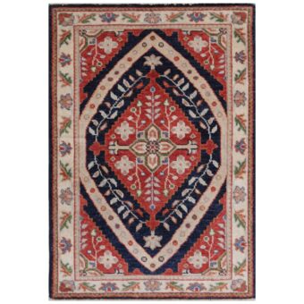 Afghan Hand-knotted Vegetable Dye Bakhtiari Wool Rug (2'8 x 3'10)