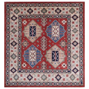 Afghan Hand-knotted Vegetable Dye Farahan Wool Rug (6'2 x 9'7)
