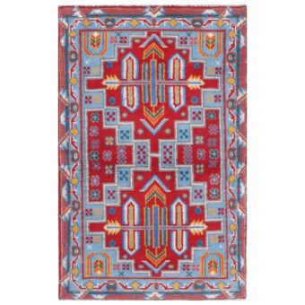 Afghan Hand-knotted Kargahi Wool Rug (2'6 x 4')