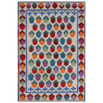 Afghan Hand-knotted Kargahi Wool Rug (2'7 x 4')