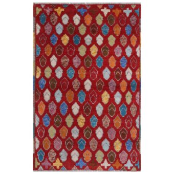 Afghan Hand-knotted Kargahi Wool Rug (2'4 x 4')