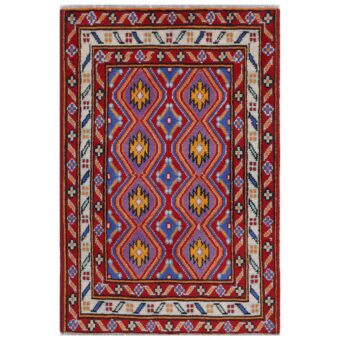 Afghan Hand-knotted Kargahi Wool Rug (2'7 x 4')