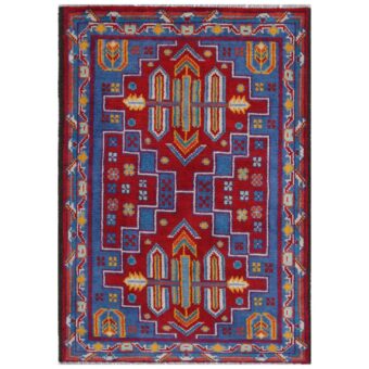 Afghan Hand-knotted Kargahi Wool Rug (2'7 x 3'10)