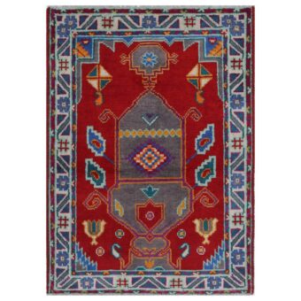 Afghan Hand-knotted Kargahi Wool Rug (2'9 x 4')