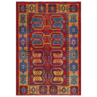 Afghan Hand-knotted Kargahi Wool Rug (2'7 x 4')