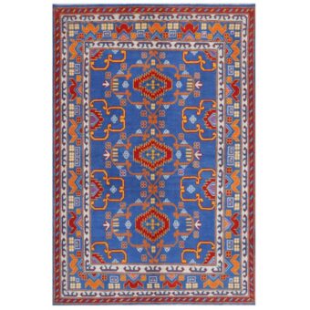 Afghan Hand-knotted Kargahi Wool Rug (5'9 x 8'9)