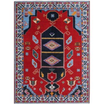 Afghan Hand-knotted Kargahi Wool Rug (5'9 x 7'10)