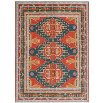 Afghan Hand-knotted Kargahi Wool Rug (5'7 x 7'10)